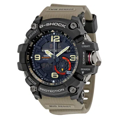 Casio G-shock Black Dial Tan Resin Strap Men's Watch Gg1000-1a5 In Black / Digital / Tan