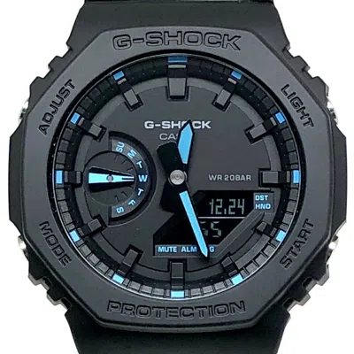 Pre-owned Casio G-shock Blue Carbon Resin Wristwatch () In Multi