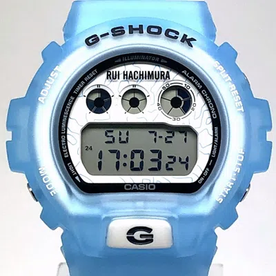 Pre-owned Casio G-shock Blue Ceramic Wristwatch () In Multi