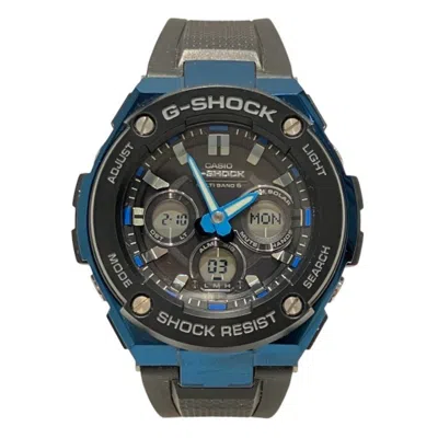 Casio G-shock Blue Stainless Steel Wristwatch In Multi