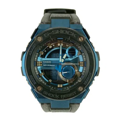 Pre-owned Casio G-shock Blue Stainless Steel Wristwatch ()