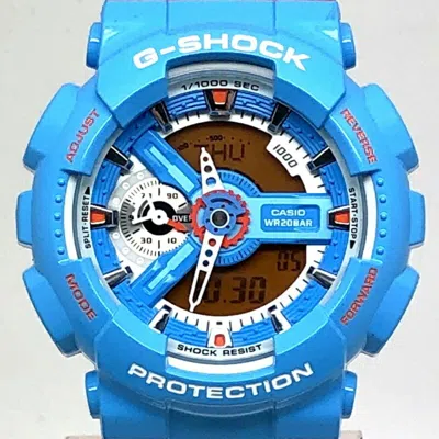 Pre-owned Casio G-shock Blue Wristwatch () In Multi