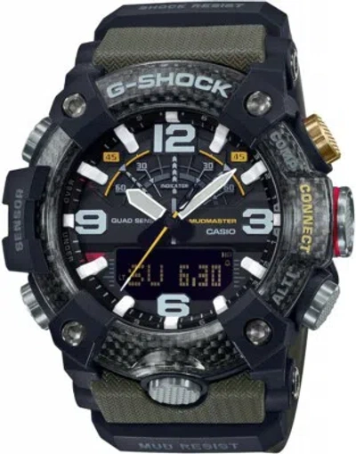 Pre-owned Casio G-shock Bluetooth Carbon Core Guard Gg-b100-1a3jf Men\'s Watch Green Japan