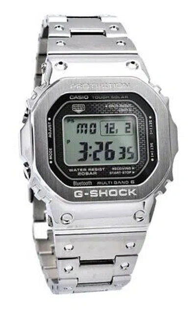 Pre-owned Casio G-shock Bluetooth Multiband-6 Full Metal Gmw-b5000d-1 ...