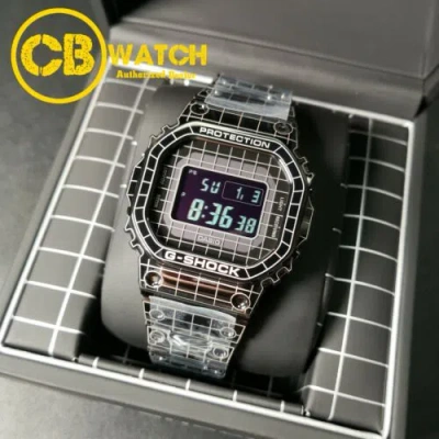Pre-owned Casio G-shock Bluetooth Radio Wave Solar Gmw-b5000cs-1 Made In Japan