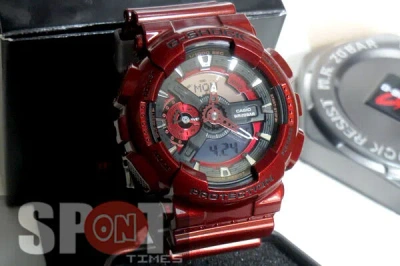 Pre-owned Casio G-shock Bold Metallic Hue Big Case Men's Watch Ga-110nm-4a