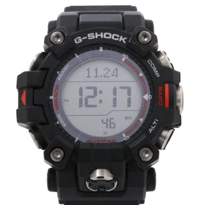 Pre-owned Casio G-shock Carbon Resin Stainless Steel Wristwatch () In Black