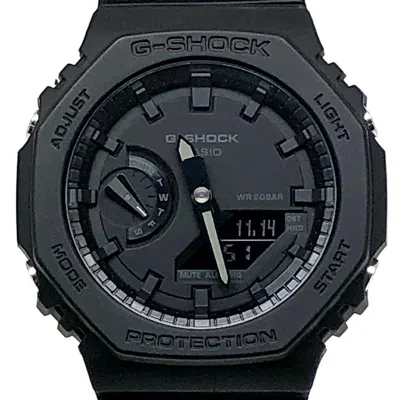 Pre-owned Casio G-shock Carbon Resin Wristwatch () In Black