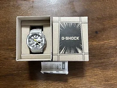 Pre-owned Casio G-shock  Watch Manga Theme Ga-2100mng-7ajr Men's White