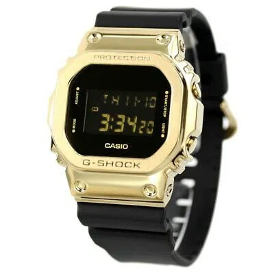 Pre-owned Casio G-shock Digital 5600series Quartz Men's Watch Gm-5600g-9 In Black