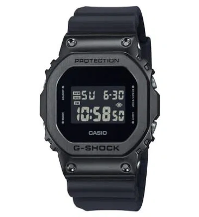 Pre-owned Casio G-shock Digital 5600series Quartz Men's Watch Gm-5600ub-1 In Black