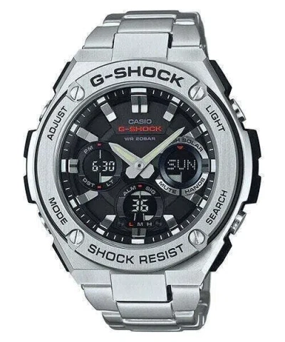 Pre-owned Casio G-shock Digital & Analogue Watch G-steel Series Gsts110d-1a / Gst-s110d-1a