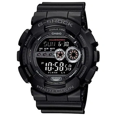 Pre-owned Casio G-shock Digital Black Dial Men's Watch-gd-100-1bdr (g310)