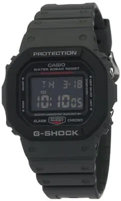 Pre-owned Casio G-shock Digital Black Dial Unisex Dw-5610su-8dr (g1016)