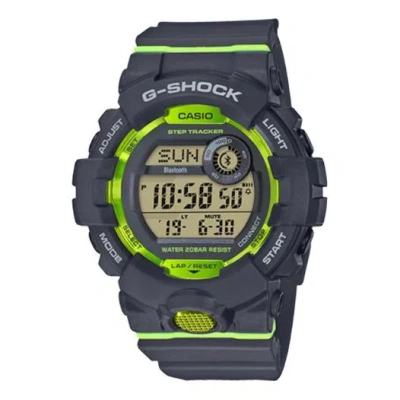 Casio G-shock Digital 'black Green' In Gray