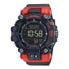 Casio G-shock Digital 'brick Black ' In Orange