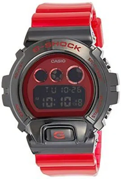 Pre-owned Casio G-shock Digital Red Dial Men's Watch-gm-6900b-4dr (g1026)