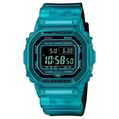 Pre-owned Casio G-shock Digital Transparent Color Resin Strap Men Watch Dw-b5600g-2dr