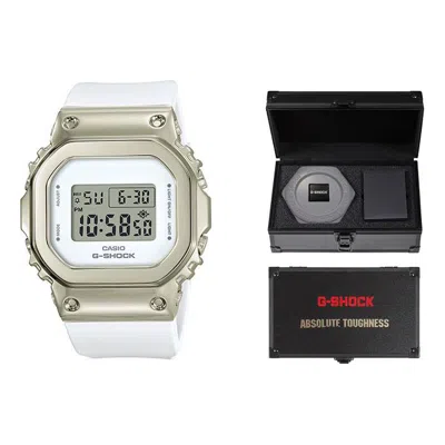 Casio G-shock Digital 'white Gold' In Neutral