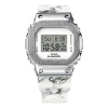 Casio G-shock Digital 'white Silver' In Metallic