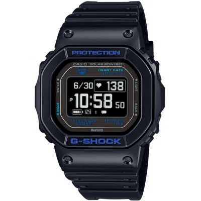 Pre-owned Casio G-shock Dw-h5600-1a2jr G-squad Bluetooth Gps Solar Digital Watch 44.5mm