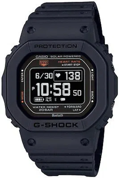 Pre-owned Casio G-shock Dw-h5600-1jr Black G-squad Sport Digital Men's Watch With Box