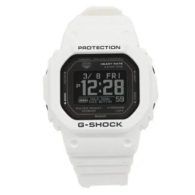Pre-owned Casio G-shock Dw-h5600-7jr Dw-h5600 G-squad Bluetooth Solar Digital White