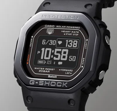 Pre-owned Casio G-shock Dw-h5600mb-1jr G-squad Bluetooth Gps Solar Usb Charging Watch