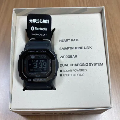 Pre-owned Casio G-shock Dw-h5600mb-1jr G-squad Gps Solar Usb Charging Watch Bluetooth .