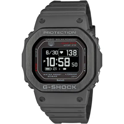 Pre-owned Casio G-shock Dw-h5600mb-8jr G-squad Bluetooth Gps Solar Watch Gray 44.5mm