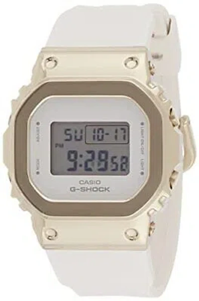 Pre-owned Casio G-shock For Women Digital White Dial Women's Watch Gm-s5600g-7dr(g1069)