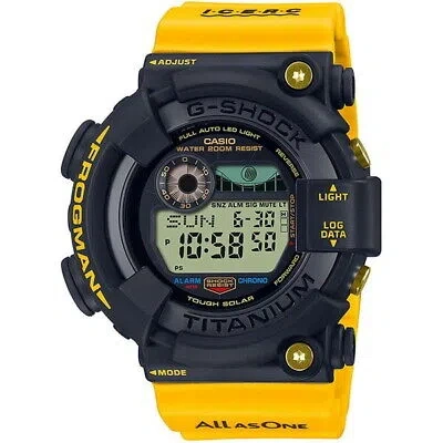Pre-owned Casio G-shock Frogman Gw-8200k-9jr Black Men's Watch In Box