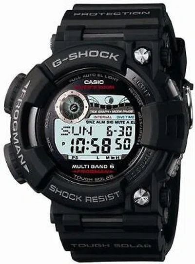 Pre-owned Casio G-shock Frogman Gwf-1000-1jf Multiband 6 Men Watch In Box