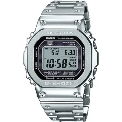 Pre-owned Casio G-shock Full Metal 5000 Seies Silver Watch Gmwb5000d-1