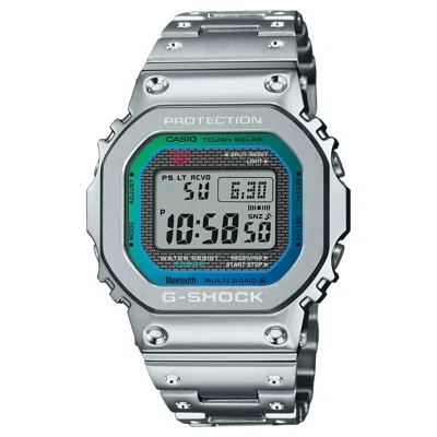 Pre-owned Casio G-shock Full Metal 5000 Series Silver Watch Gmwb5000pc-1