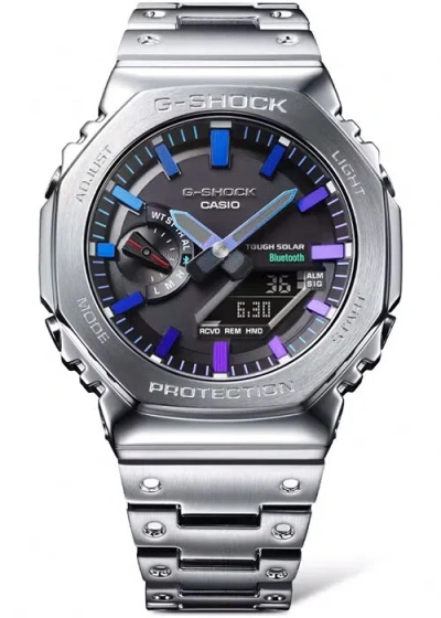 Pre-owned Casio G-shock Full Metal Rainbow Color Accent Gm-b2100pc-1ajf Men's Watch 2023