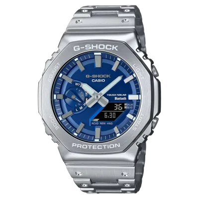 Pre-owned Casio G-shock Full Metal Series Blue Dial Analog Digital Watch Gm-b2100ad-2a