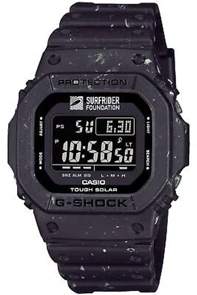Pre-owned Casio G-shock G-5600srf-1jr Surfrider Foundation Collaboration Men's Black