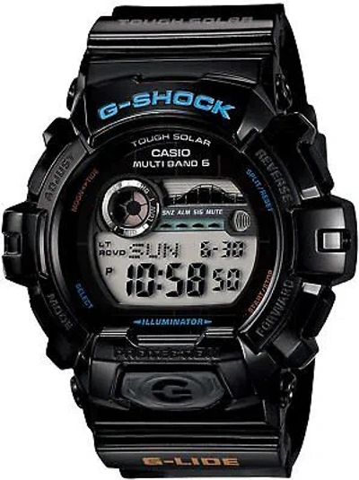 Pre-owned Casio G-shock G-lide Gwx-8900-1jf Multiband 6 Men's Watch In Box