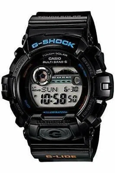 Pre-owned Casio G-shock G-lide Gwx-8900-1jf Multiband 6 Men's Watch In Box From Japan