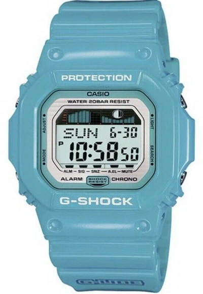 Pre-owned Casio G-shock G-lide Tide Graph Moon Men's Watch Glx-5600a-2 In Gray