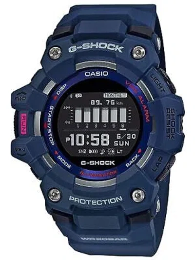 Pre-owned Casio G-shock G-squad Athleisure Series Digital Black Dial Men's Watch-gbd-100-2