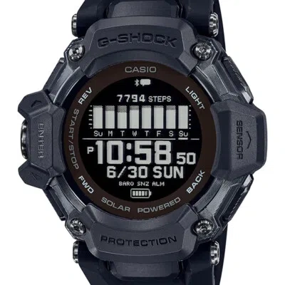 Pre-owned Casio G-shock G-squad Gbd-h2000-1bjr Black Sport Bluetooth Men Watch In Box