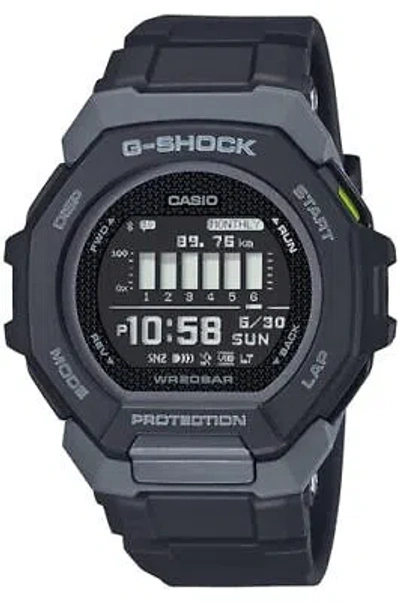 Pre-owned Casio G-shock G-squad Men's Watch Gbd-300-1jf Black Step Tracker Bluetooth