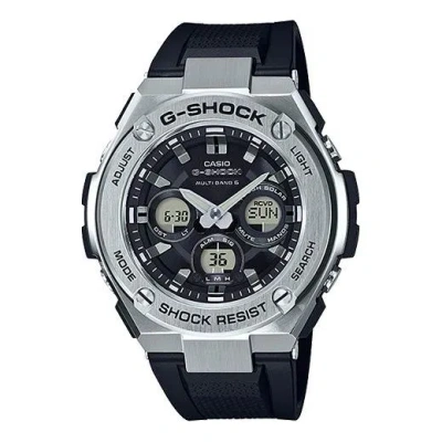 Casio G-shock G-steel 'black Silver' In Blue