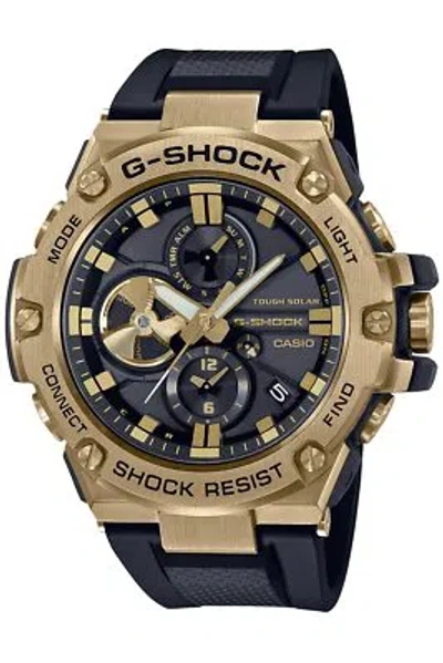 Pre-owned Casio G-shock G-steel Gst-b100gb-1a9jf Men's Watch Bluetooth Resin Band
