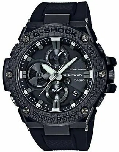 Pre-owned Casio G-shock G-steel Gst-b100x-1ajf Smartphone Link Solar Radio Men's Watch