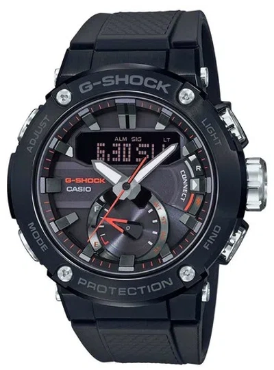 Pre-owned Casio G-shock G-steel Gst-b200b-1ajf Carbon Core Guard Solar Men's Watch In