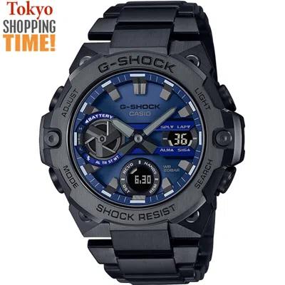 Pre-owned Casio G-shock G-steel Gst-b400bd-1a2jf Solar Bluetooth Carbon Core Men`s Watch