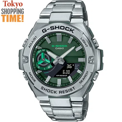 Pre-owned Casio G-shock G-steel Gst-b500ad-3ajf Solar Bluetooth Carbon Core Men Watch